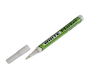 Marker permanent YIWU 868-LH, 2,5mm alb