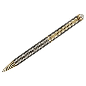 Pix cu bila metalic LUXOR Elan 210025 corp crom/auriu, 1,0 mm, albastru