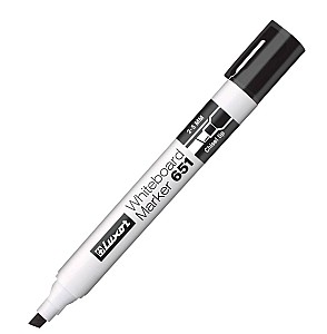 Marker Whiteboard LUXOR 651-3311, 2-5mm, negru, virf tesit