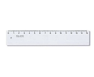 Rigla din plastic Koh-I-Noor 15 cm 742500 transparenta