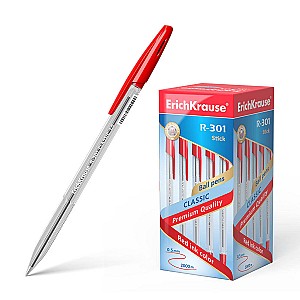 Pix cu bila ErichKrause 43186 R-301 Classic, 1,0 mm, rosu