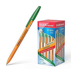 Pix cu bila ErichKrause 43197 R-301 Orange, 0,7 mm, verde
