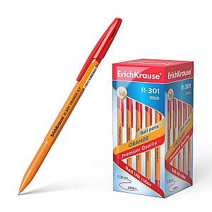 Pix cu bila ErichKrause 43196 R-301 Orange, 0,7 mm, rosu