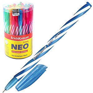 Pix cu bila ErichKrause 47550 Neo Candy, 0.7 mm, albastru