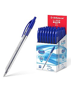 Pix cu bila cu mecanism ErichKrause 47570 U-208 Matic Classic, 1.0 mm, albastru