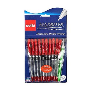 Pix cu bila pe ulei Cello Maxriter, 0,7 mm, rosu