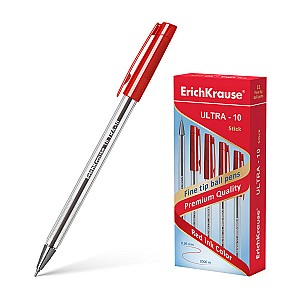 Pix cu bila pe ulei ErichKrause 39433 ULTRA-10, 0,7 mm, rosu