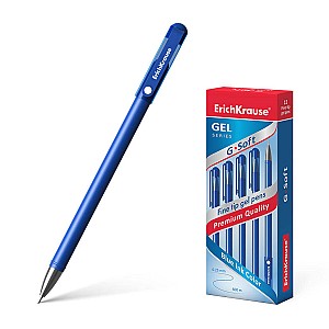 Ручка гелевая ErichKrause 39206 G-Soft, 0,38 мм, синяя
