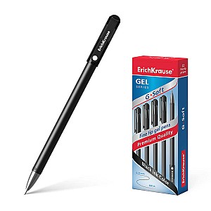 Ручка гелевая ErichKrause 39207 G-Soft, 0,38 мм, черная