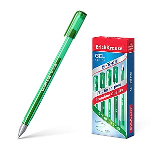 Ручка гелевая ErichKrause 39016 G-Tone, 0,5 мм, зеленая