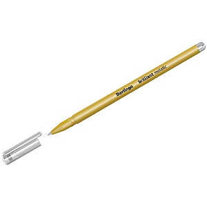Ручка гелевая Berlingo CGp40009 Brilliant Metallic 0,8 мм, золотистая