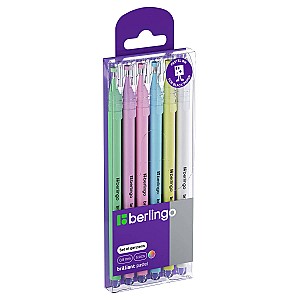Set pixuri gel Berlingo CNg60606 Brilliant Pastel 0,8 mm, 6 culori