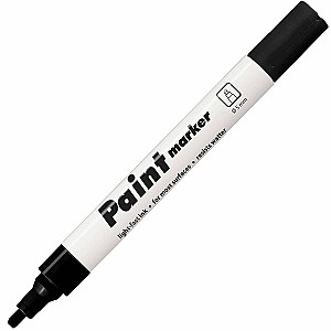 Маркер лаковый Centropen 9100, 1-5 мм, черный, скошенный наконечник