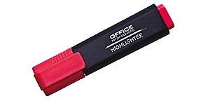 Marker text Office Products 17055211-04, 1-5mm, rosu