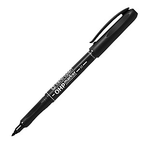 Marker permanent OHP Centropen 2637, 2,5 mm, negru