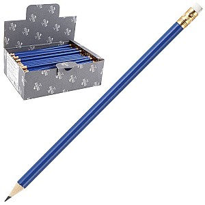 Карандаш чернографитный Koh-I-Noor 1395, HB, круглый, с ластиком