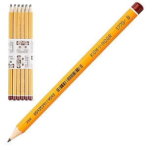 Карандаш чернографитный Koh-I-Noor 1770 B, шестигранный