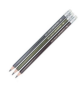 Карандаш чернографитный Koh-I-Noor 1397, 2B, шестигранный, с ластиком