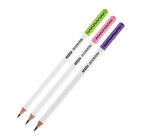 Карандаш чернографитный Centrum 81255 HB, шестигранный, белый
