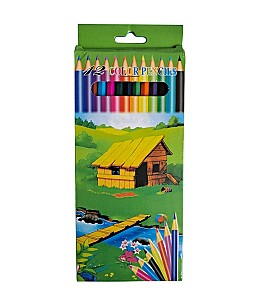 Карандаши цветные ST04205 шестигранные, 12 цветов