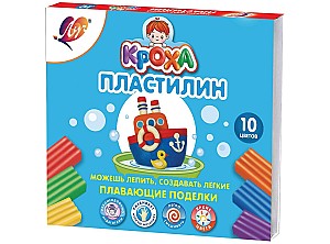 Plastilina LUCI 10 culori, usoara, Kroha