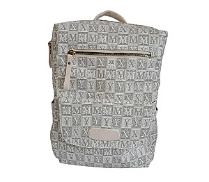 Rucsac ST04517 / 6737, 1 compartiment, alb cu imprimeu