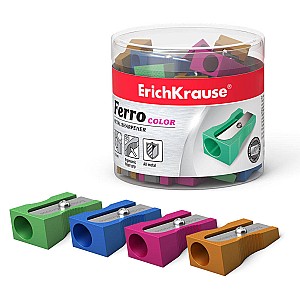 Точилка ErichKrause Ferro 38014 металлическая, ассорти