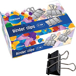 Bindere Centrum 81833, 51mm, negru, 12 buc.