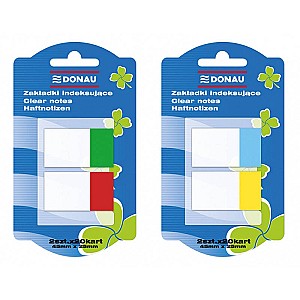 Index-uri cu lipici Donau 7569001PL-99, 45x25mm, plastic, 2culori20 foi