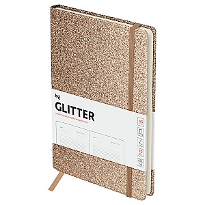 Agenda nedatata A5, 136 foi 61218 coperta tare, cu elastic, bronz