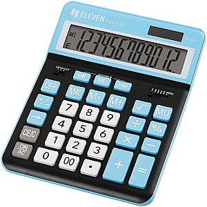 Calculator Eleven CDC120BK-CY, 12 digits, negru-albastru deschis
