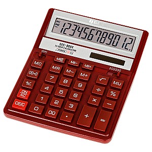 Calculator Eleven SDC888XRD, 12 digits, rosu