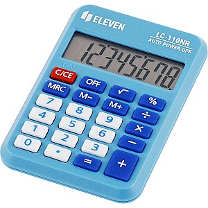 Калькулятор Eleven LC110NR-BL, 8 разрядов, синий