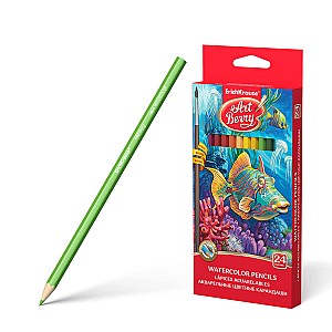 Карандаши цветные акварельные ErichKrause ArtBerry 32882, шестигранные, 24 цветов