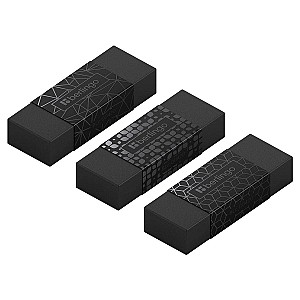 Ластик Berlingo BLC00420 DoubleBlack прямоугольная, черная