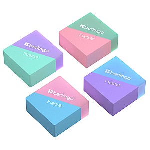 Ластик Berlingo BLC00490 Haze прямоугольная, ассорти