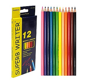 Карандаши цветные Superb Writer-Marco 4100, шестигранные, 12 цветов