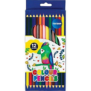 Карандаши цветные ZOO 80169, шестигранные, 12 цветов