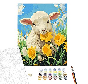 Картина по номерам 40x50см Brushme BS54317 Ласковый барашек, без коробки