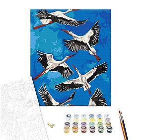 Картина по номерам 40x50см Brushme BS53770 Аисты, без коробки