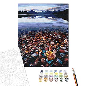 Pictura pe numere 40x50cm Brushme BS3843 Tarm stancos, in cutie