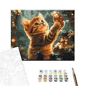 Картина по номерам 40x50см Brushme BS54190 Пушистый декоратор, без коробки