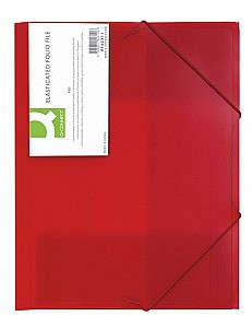 Mapa cu elastic Q-CONNECT KF02311, A4, rosie