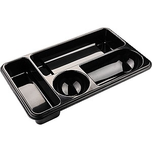 Suport p-u rechizite Centrum 4 sectii 89011 negru