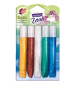 Gel cu sclipici Luci perlat 5 culori x 10 ml