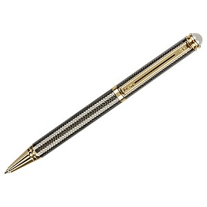 Pix cu bila metalic LUXOR Elan 210026 corp argintiu/auriu, 1,0 mm, albastru