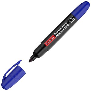 Marker permanent Luxor 280, 1-3mm, albastru