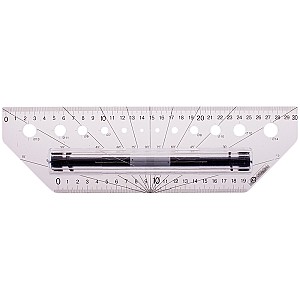 Rigla cu rola din metal ArtSpace 30cm 1292