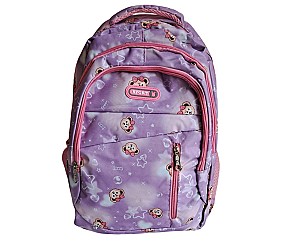 Ghiozdan ST04846 / 8075, 2 compartimente, rosu-violet