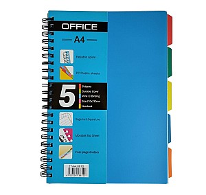 Blocnotes cu separator 120 foi A4 8810 / ST04064 pe spirala